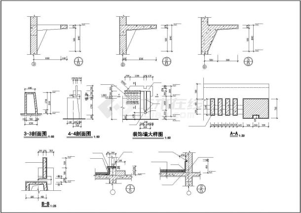 某地区机械厂4号厂房建筑设计CAD施工图-图二