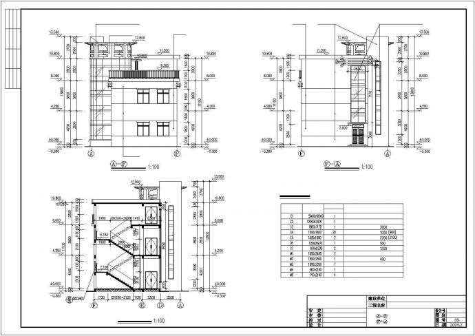 某地区二层老人活动中心建筑设计CAD施工图_图1