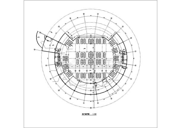 溧水区体育馆建筑设计CAD施工图-图一