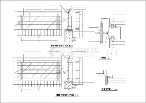 某地区西华园6号别墅建筑设计CAD施工图-图一