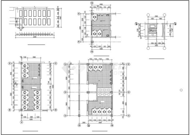 某地区机械厂5号厂房建筑设计CAD施工图-图一