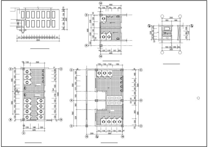 某地区机械厂5号厂房建筑设计CAD施工图_图1