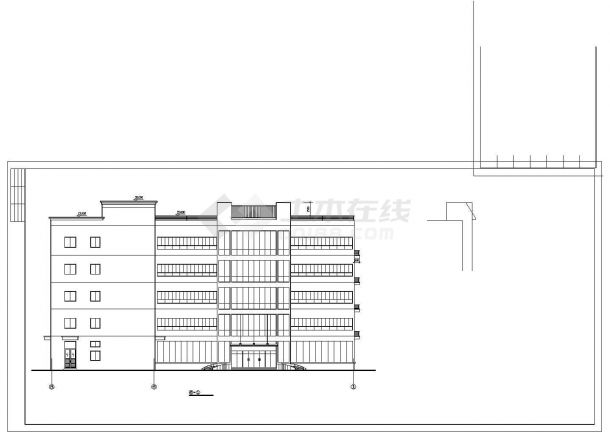 某地区机械厂9号厂房建筑设计CAD施工图-图二