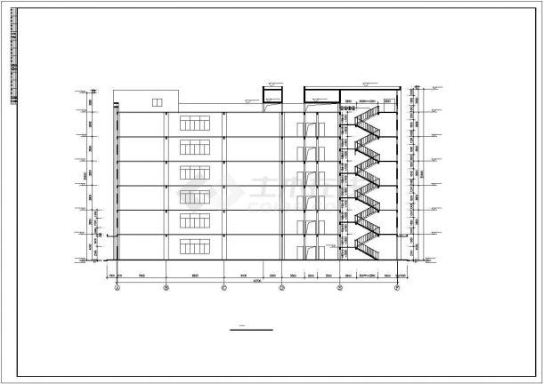 某地区机械厂8号厂房建筑设计CAD施工图-图一