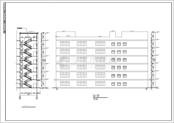 某地区机械厂8号厂房建筑设计CAD施工图-图二