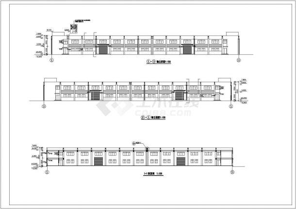 某公司2层仓库建筑设计CAD施工图-图二