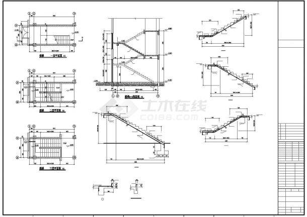 三层框架生产车间厂房结构施工图-图二