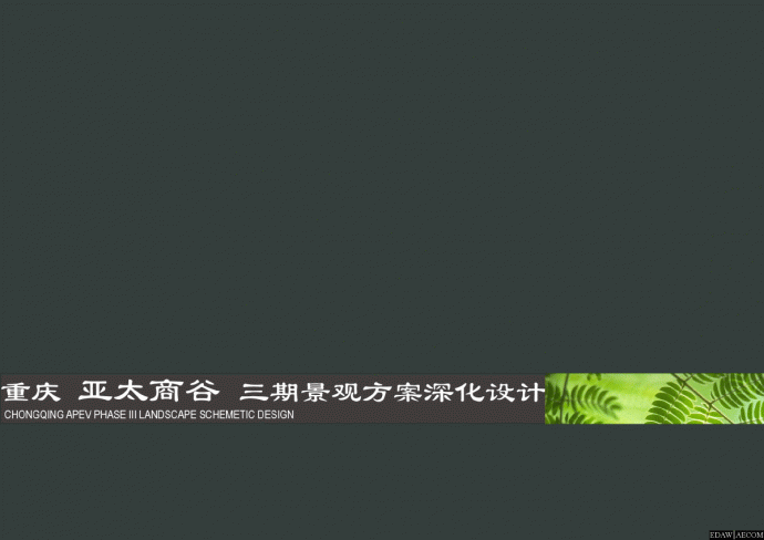 重庆亚太商谷三期景观深化方案设计_图1
