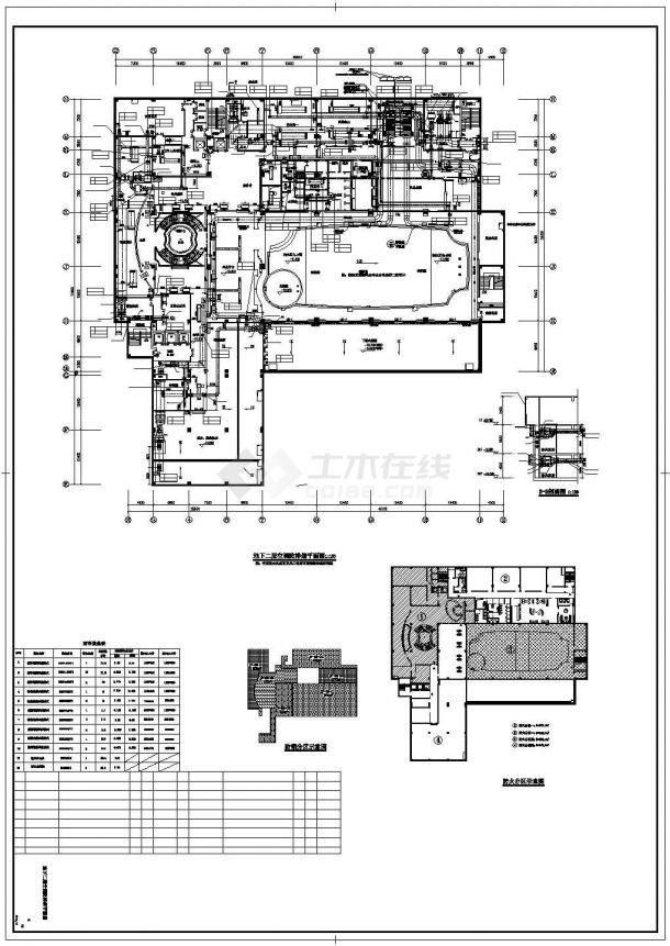 [江苏]多层公寓配套项目空调通风系统设计施工图（含制冷机房）-图一