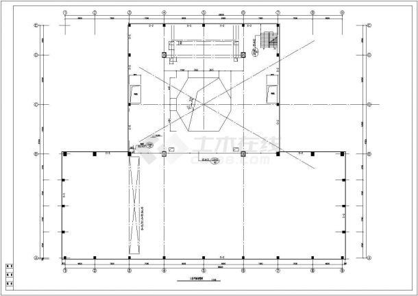 某轻钢结构大型厂房设计cad建筑施工图-图二