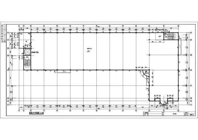 某超大空间厂房剖面CAD参考图_图1