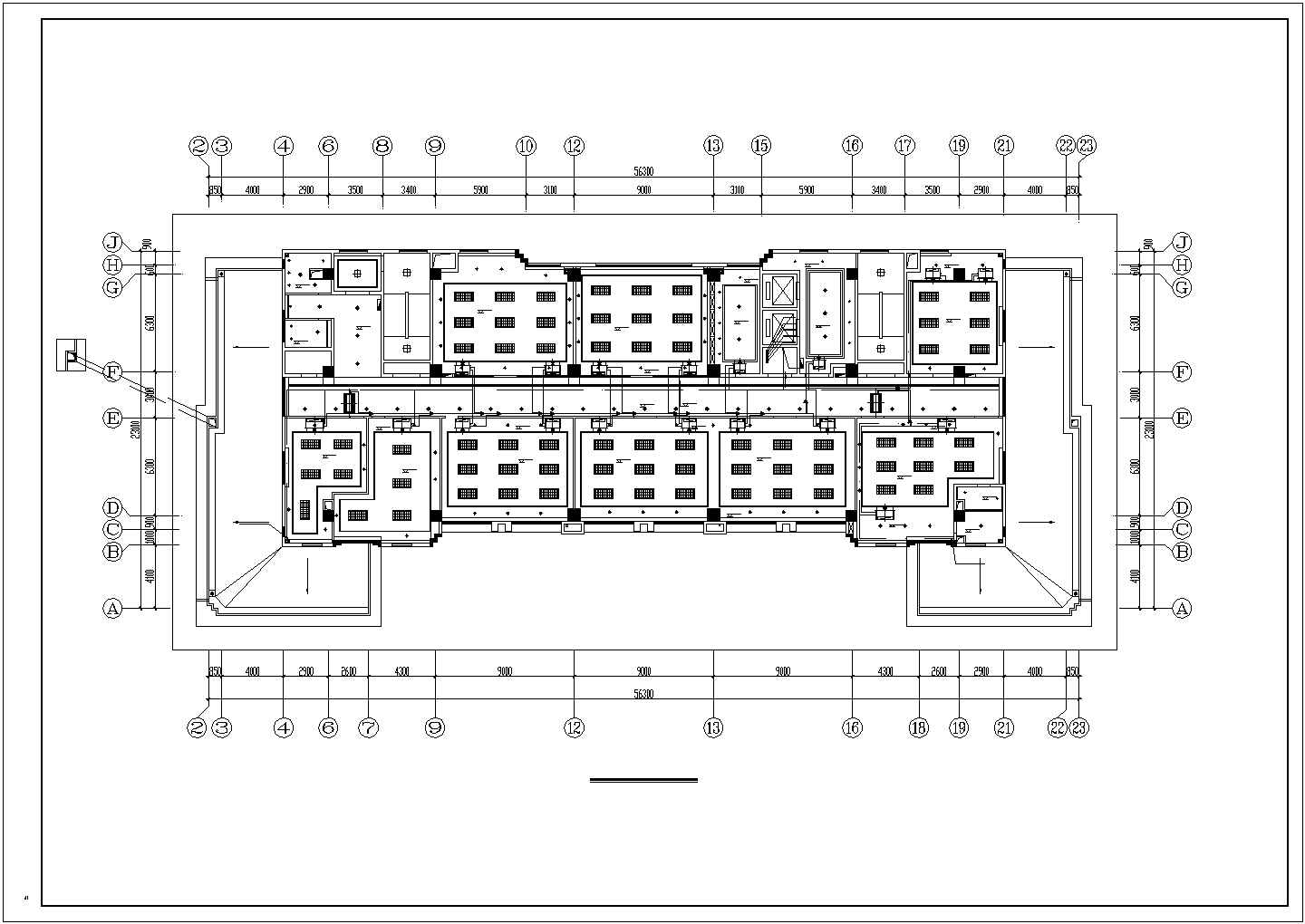 [江西]中高层办公楼多联机空调系统设计施工图
