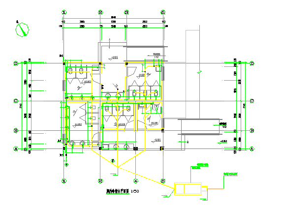 三套公共厕所给排水专业设计图纸_图1