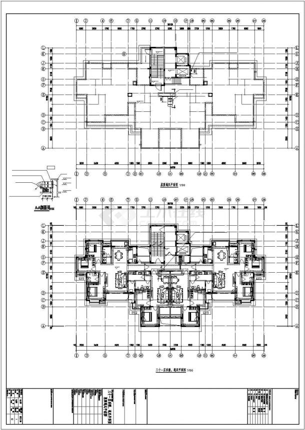 [河南]高层商业住宅楼采暖通风系统设计施工图-图一