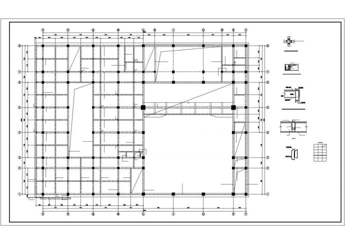 [辽宁]图书馆框架结构施工图（含室内外地沟）_图1