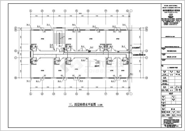 安徽多层公寓给排水消防施工图-图四