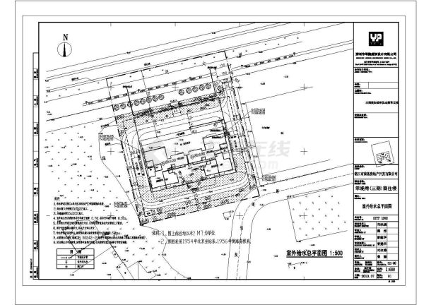 广东高层商住楼给排水消防施工图-图二