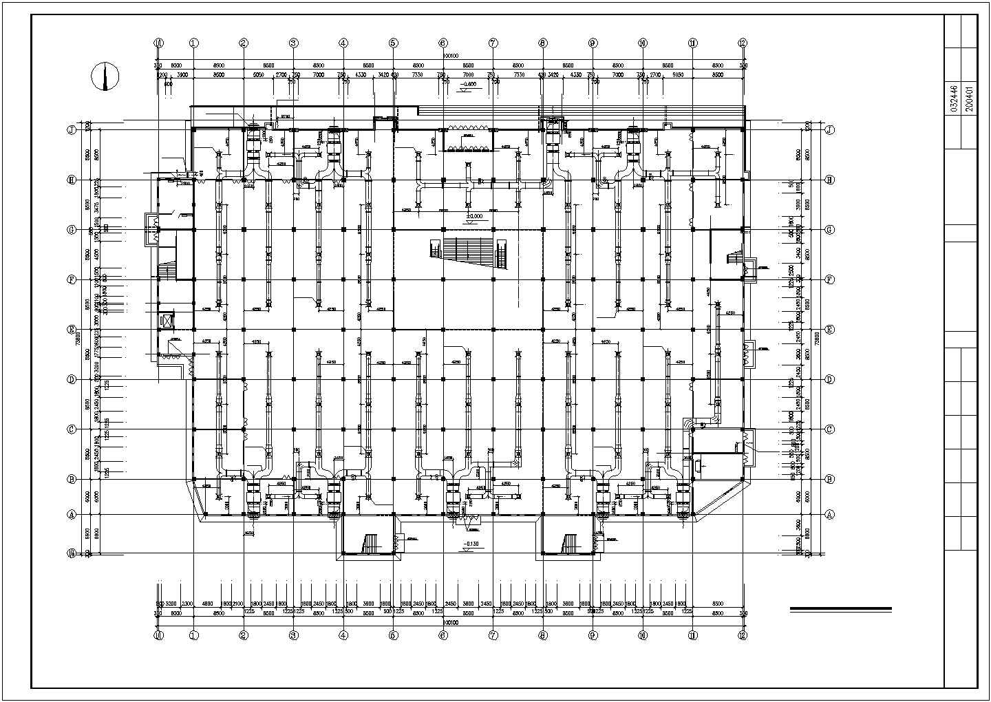 中小型商城空调通风CAD规划参考图