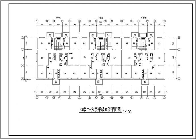 [黑龙江]六层住宅地热采暖设计施工图_图1