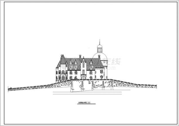 某地大型三层法国古堡方案设计图纸含建筑工程总说明
