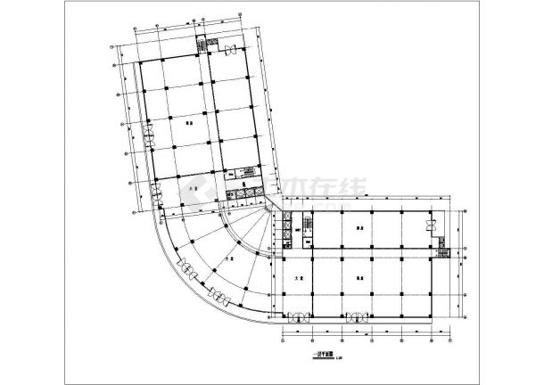 某小县城酒楼建筑设计CAD方案图-图一