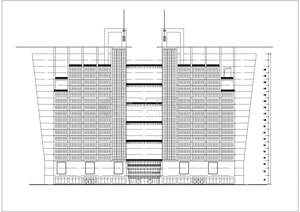 某小县城酒楼建筑设计CAD方案图-图二
