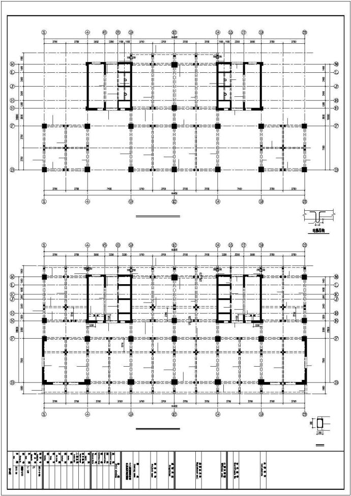 [准格尔]框剪结构住宅结构施工图（18层筏板基础）_图1