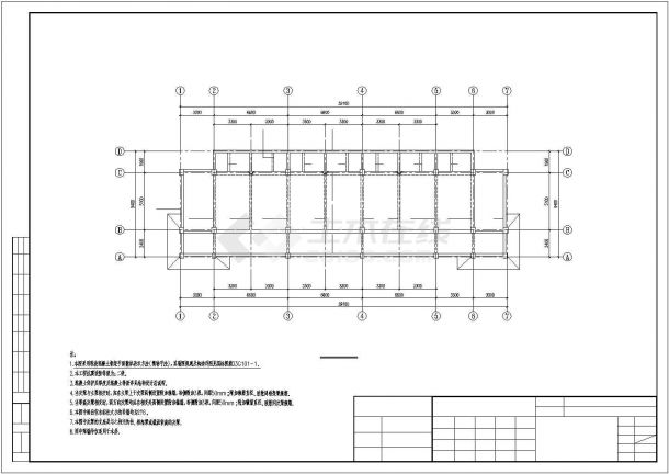 [成都]框架学生宿舍结构设计施工图-图一