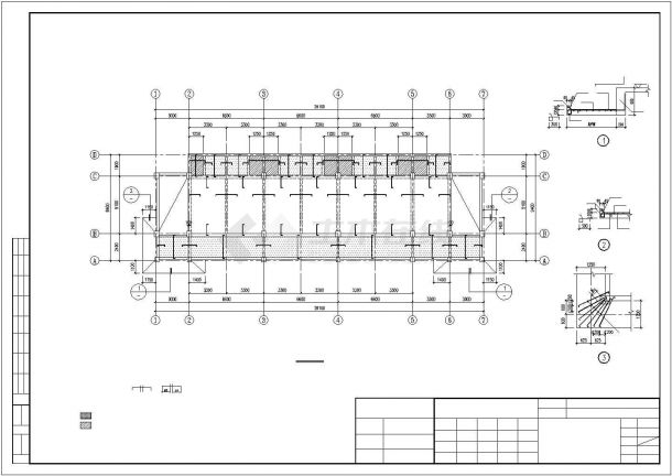 [成都]框架学生宿舍结构设计施工图-图二