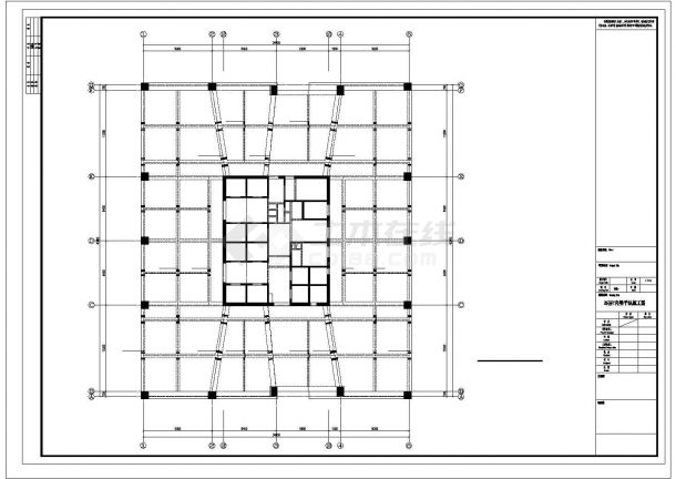 [江苏]框架核心筒办公楼结构施工图（39层）-图一