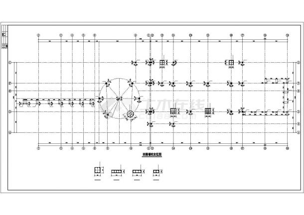 [黑龙江]框架结构活动中心结构施工图（五层独立基础）-图一