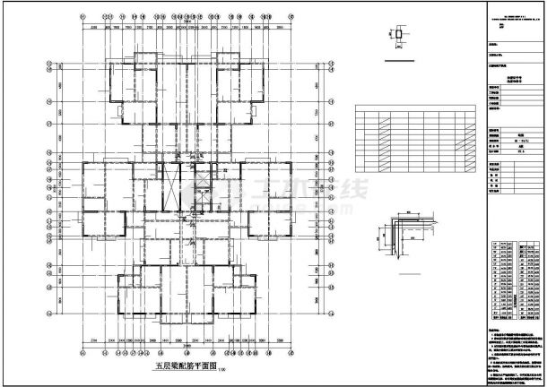 31层框支剪力墙综合楼结构施工图-图二