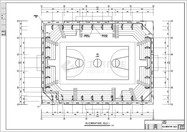 某篮球馆中央空调设计施工图纸-图二
