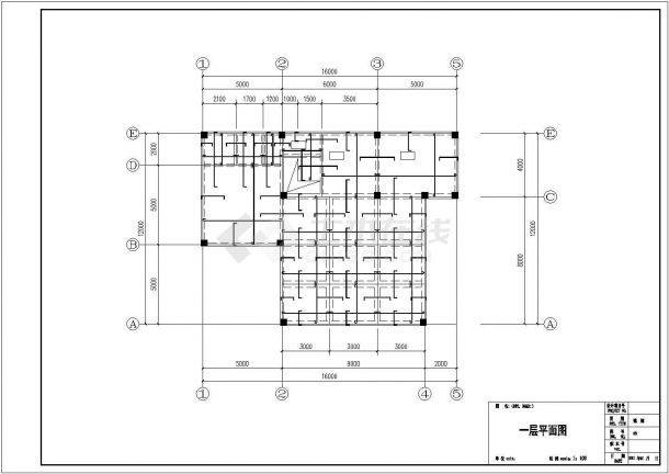 [兰州]框架结构别墅结构施工图（二层坡屋顶）-图二