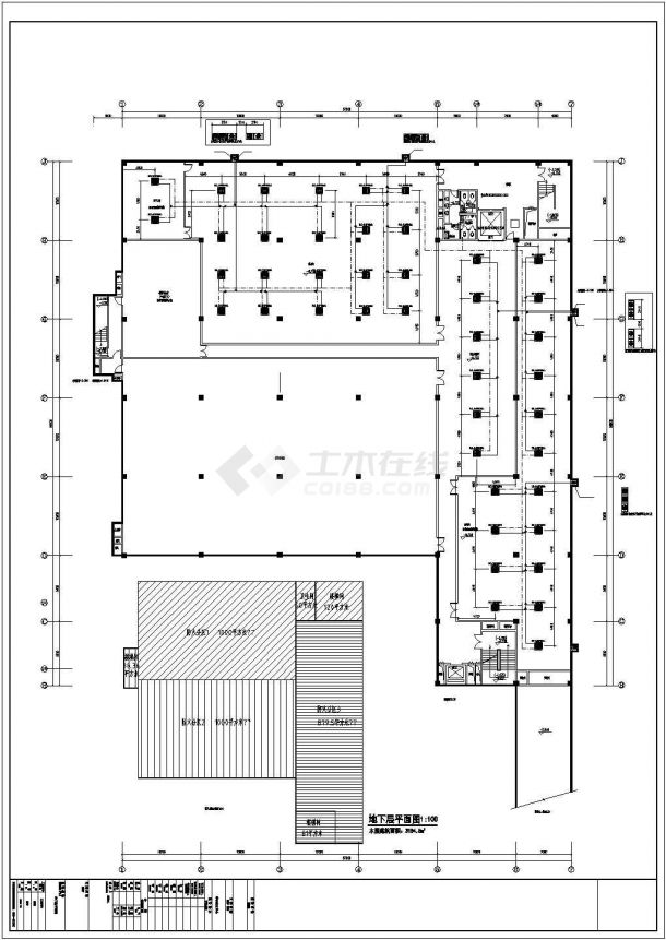 [长沙]办公楼空调通风防排烟系统设计施工图-图一