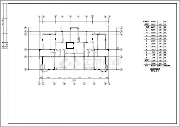 [江西]框架剪力墙结构住宅楼结构施工图（11层桩基础）-图二