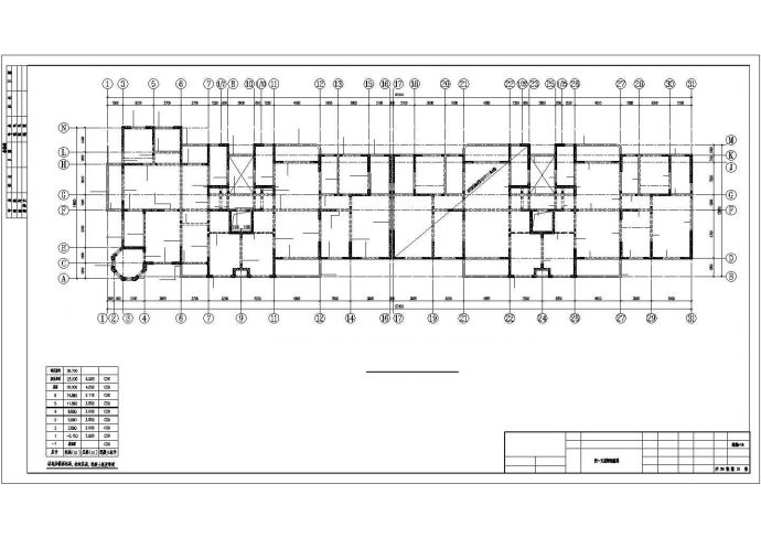 剪力墙结构住宅楼结构施工图（七层筏板基础）_图1