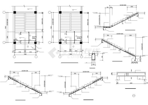三层框架结构宾馆结构施工图（含建筑施工图独立基础）-图二