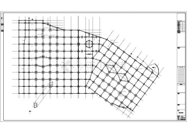 [安徽]框架结构商住楼结构施工图（六层桩基础）-图一