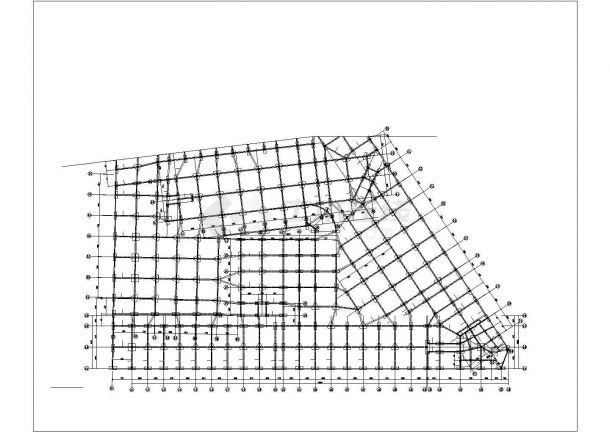[宜昌]框架结构物流中心结构施工图（二层桩基础）-图一