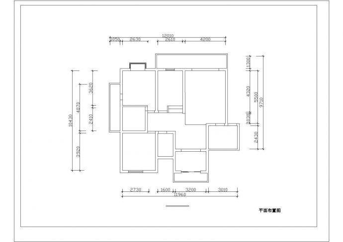 130平米室内家装设计cad方案图_图1