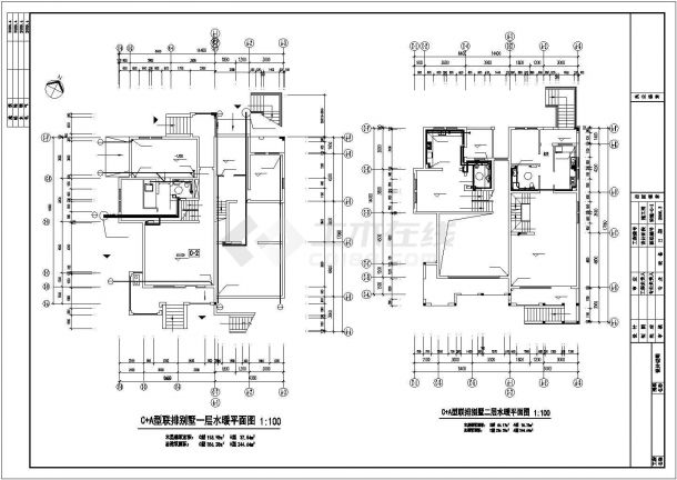 整套别墅采暖系统CAD平面布置参考图-图二