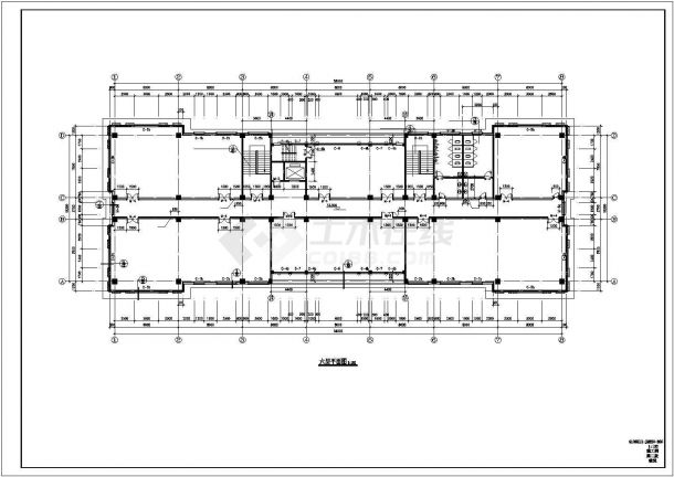 现代欧式风格办公楼CAD全套施工图-图二