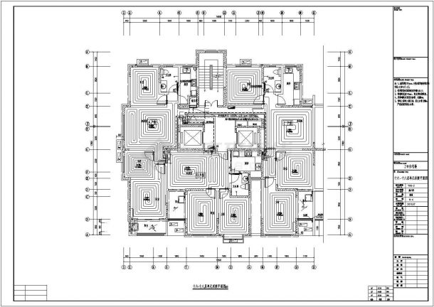 [山东]高层住宅热水辐射采暖设计施工图-图一