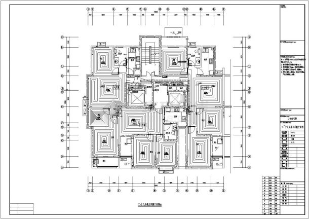 [山东]高层住宅热水辐射采暖设计施工图-图二