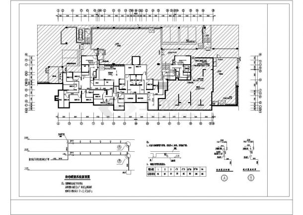 江苏高层住宅楼给排水消防施工图-图一