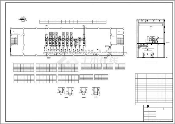 220KV变电站铺设cad电气施工设计图-图二