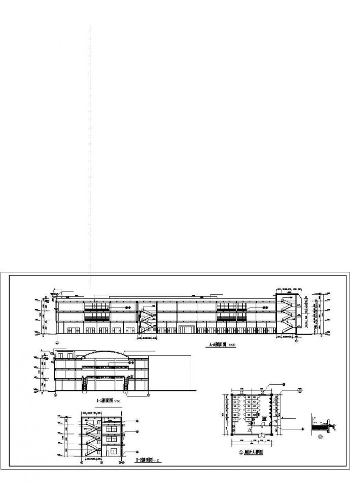 某地大型商业广场建筑设计CAD施工图_图1