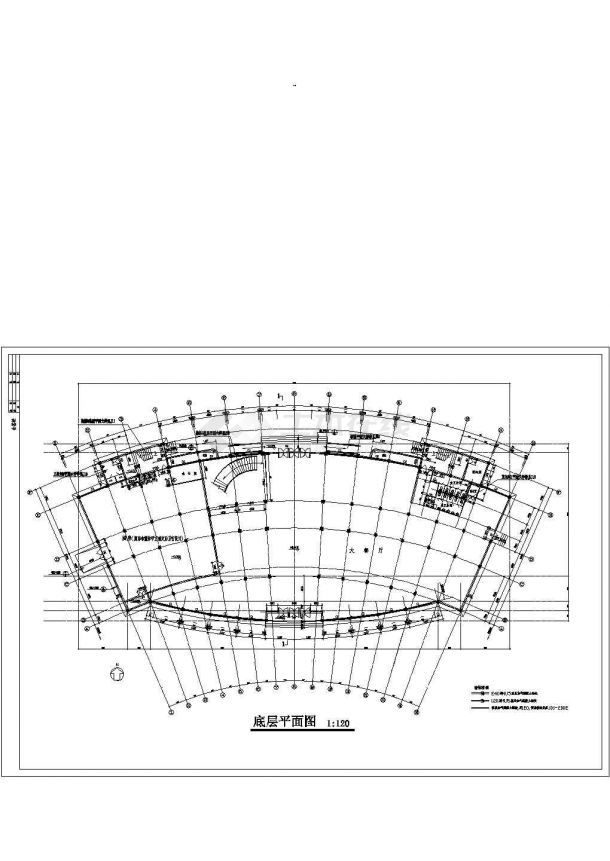 海濱酒店建筑设计CAD施工图纸-图一
