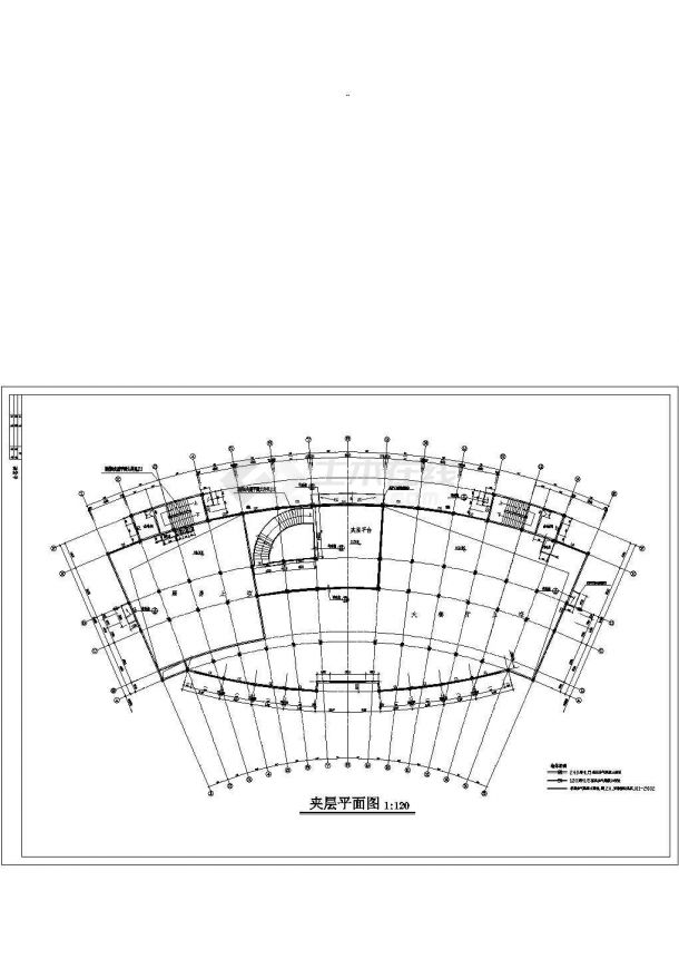 海濱酒店建筑设计CAD施工图纸-图二